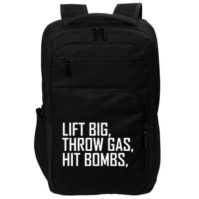 Lift Big Throw Gas Hit Bombs Impact Tech Backpack