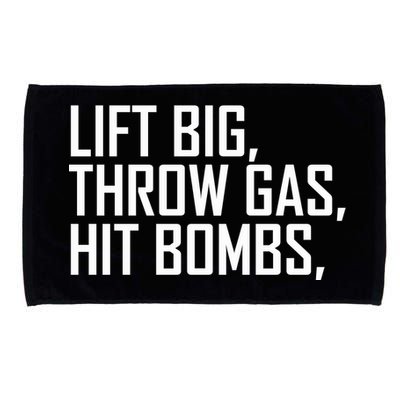 Lift Big Throw Gas Hit Bombs Microfiber Hand Towel