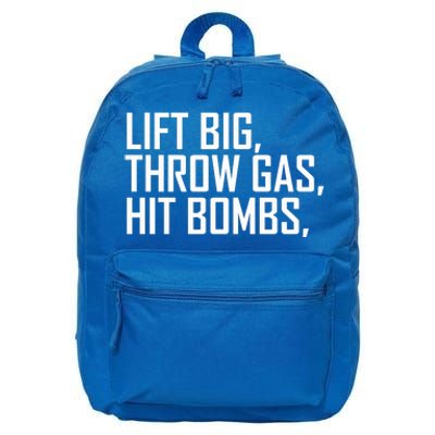 Lift Big Throw Gas Hit Bombs 16 in Basic Backpack