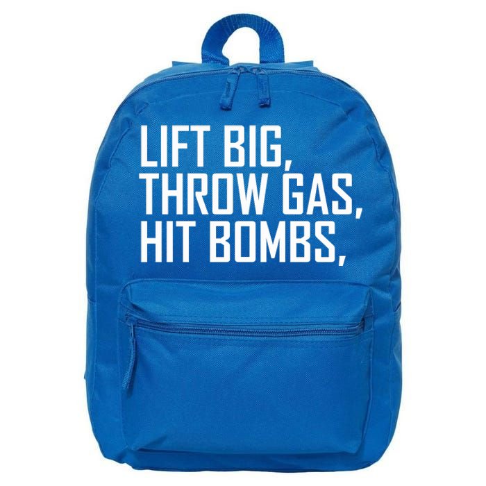 Lift Big Throw Gas Hit Bombs 16 in Basic Backpack