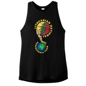 Lithuanian BB Team Win For Lietuva By Lithuania Strong Ladies PosiCharge Tri-Blend Wicking Tank