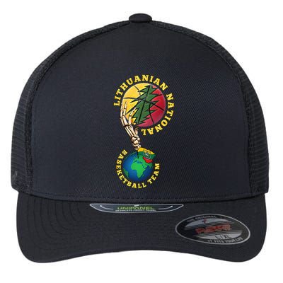 Lithuanian BB Team Win For Lietuva By Lithuania Strong Flexfit Unipanel Trucker Cap