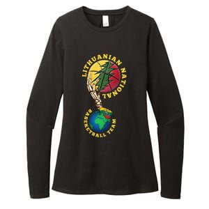 Lithuanian BB Team Win For Lietuva By Lithuania Strong Womens CVC Long Sleeve Shirt