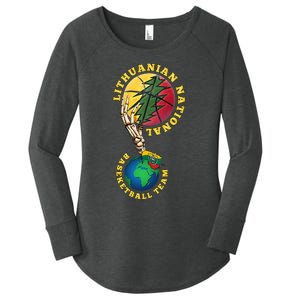 Lithuanian BB Team Win For Lietuva By Lithuania Strong Women's Perfect Tri Tunic Long Sleeve Shirt