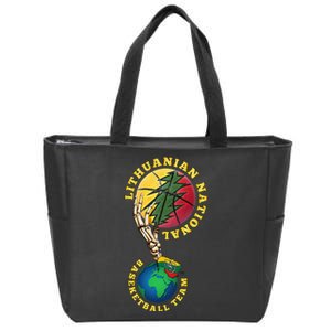 Lithuanian BB Team Win For Lietuva By Lithuania Strong Zip Tote Bag