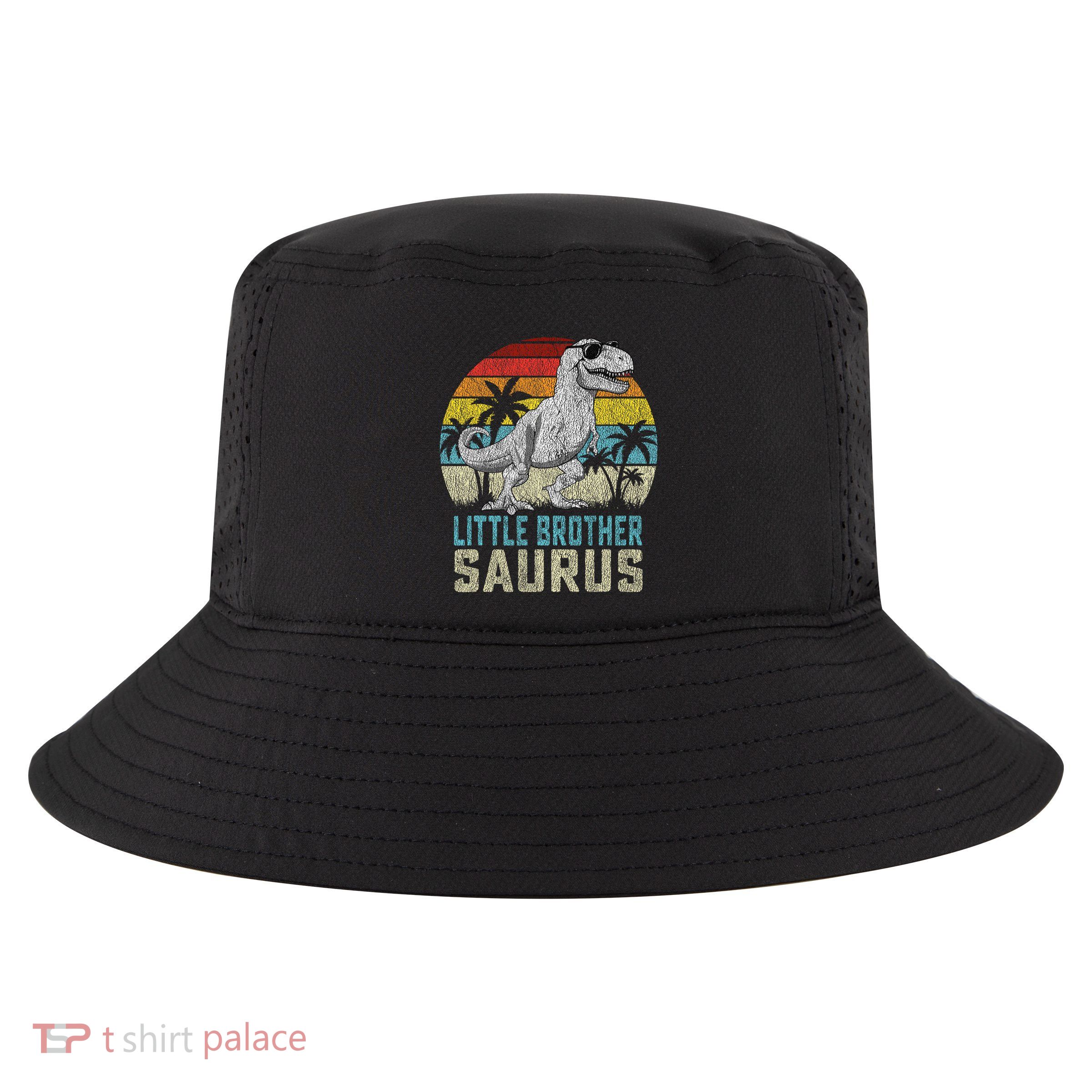 Little Brothersaurus T Rex Dinosaur Little Brother Saurus Cool Comfort Performance Bucket Hat