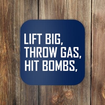 Lift Big Throw Gas Hit Bombs Coaster