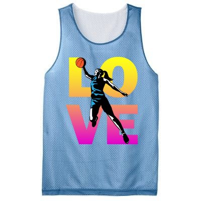 Love Basketball Teen Girls Gift Mesh Reversible Basketball Jersey Tank