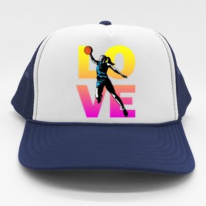 Love Basketball Teen Girls Gift Trucker Hat