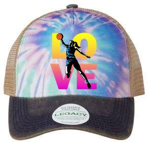 Love Basketball Teen Girls Gift Legacy Tie Dye Trucker Hat