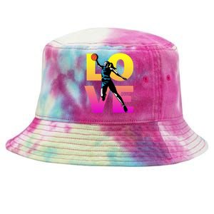 Love Basketball Teen Girls Gift Tie-Dyed Bucket Hat