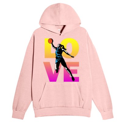 Love Basketball Teen Girls Gift Urban Pullover Hoodie