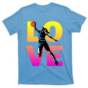 Love Basketball Teen Girls Gift T-Shirt