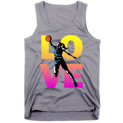 Love Basketball Teen Girls Gift Tank Top