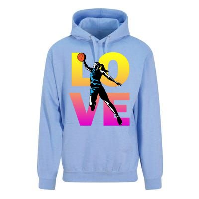 Love Basketball Teen Girls Gift Unisex Surf Hoodie