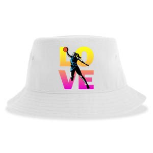 Love Basketball Teen Girls Gift Sustainable Bucket Hat