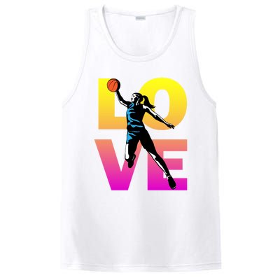 Love Basketball Teen Girls Gift PosiCharge Competitor Tank