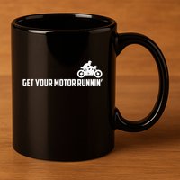 Lyriclyfe Born To Be Wild 11oz C Handle Ceramic Mug