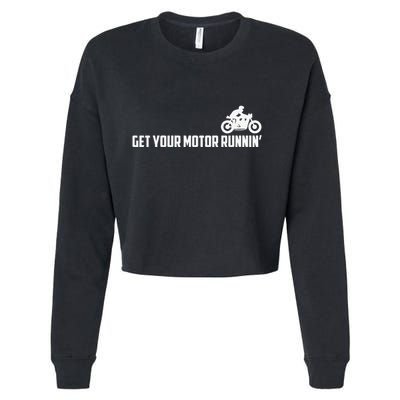 Lyriclyfe Born To Be Wild Cropped Pullover Crew