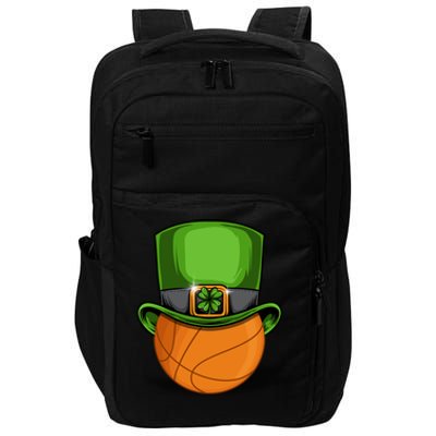 Leprechaun Basketball Tee St Patrick' Day Gift Impact Tech Backpack