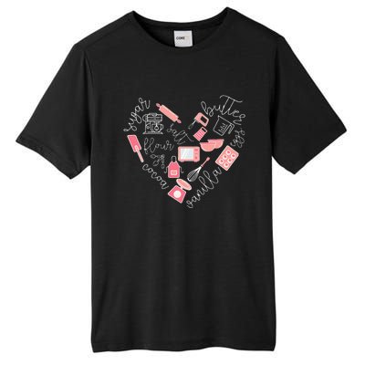 Love Baking Tools For Bakers Gift Women Cute Pink Tall Fusion ChromaSoft Performance T-Shirt