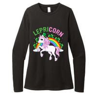 Lepricorn Best Unicorn Gift For Irish Womens CVC Long Sleeve Shirt