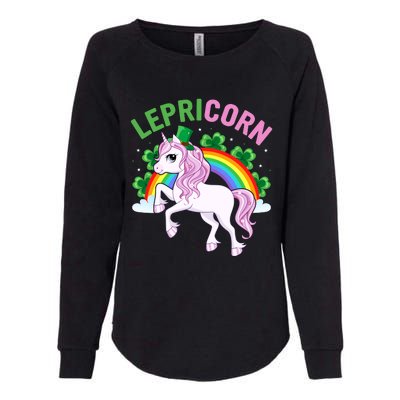 Lepricorn Best Unicorn Gift For Irish Womens California Wash Sweatshirt