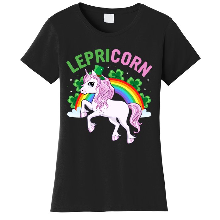 Lepricorn Best Unicorn Gift For Irish Women's T-Shirt