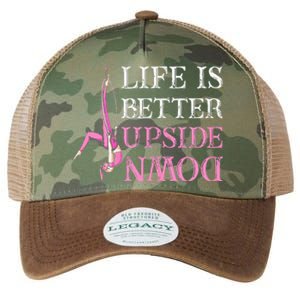 Life Better Upside Down Aerial Silk Aerialist Acrobatics Legacy Tie Dye Trucker Hat