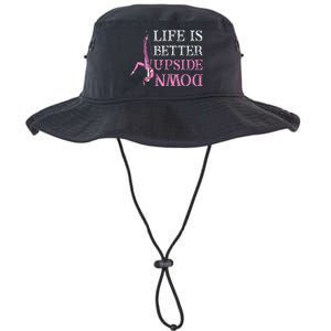 Life Better Upside Down Aerial Silk Aerialist Acrobatics Legacy Cool Fit Booney Bucket Hat