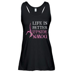 Life Better Upside Down Aerial Silk Aerialist Acrobatics Ladies Essential Flowy Tank