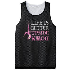 Life Better Upside Down Aerial Silk Aerialist Acrobatics Mesh Reversible Basketball Jersey Tank