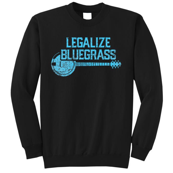 Legalize Bluegrass! Vintage Graphic Design Music Fan Sweatshirt