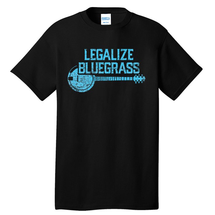 Legalize Bluegrass! Vintage Graphic Design Music Fan Tall T-Shirt