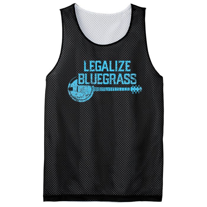 Legalize Bluegrass! Vintage Graphic Design Music Fan Mesh Reversible Basketball Jersey Tank