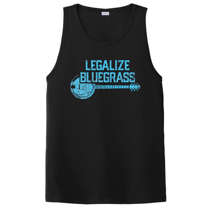 Legalize Bluegrass! Vintage Graphic Design Music Fan PosiCharge Competitor Tank