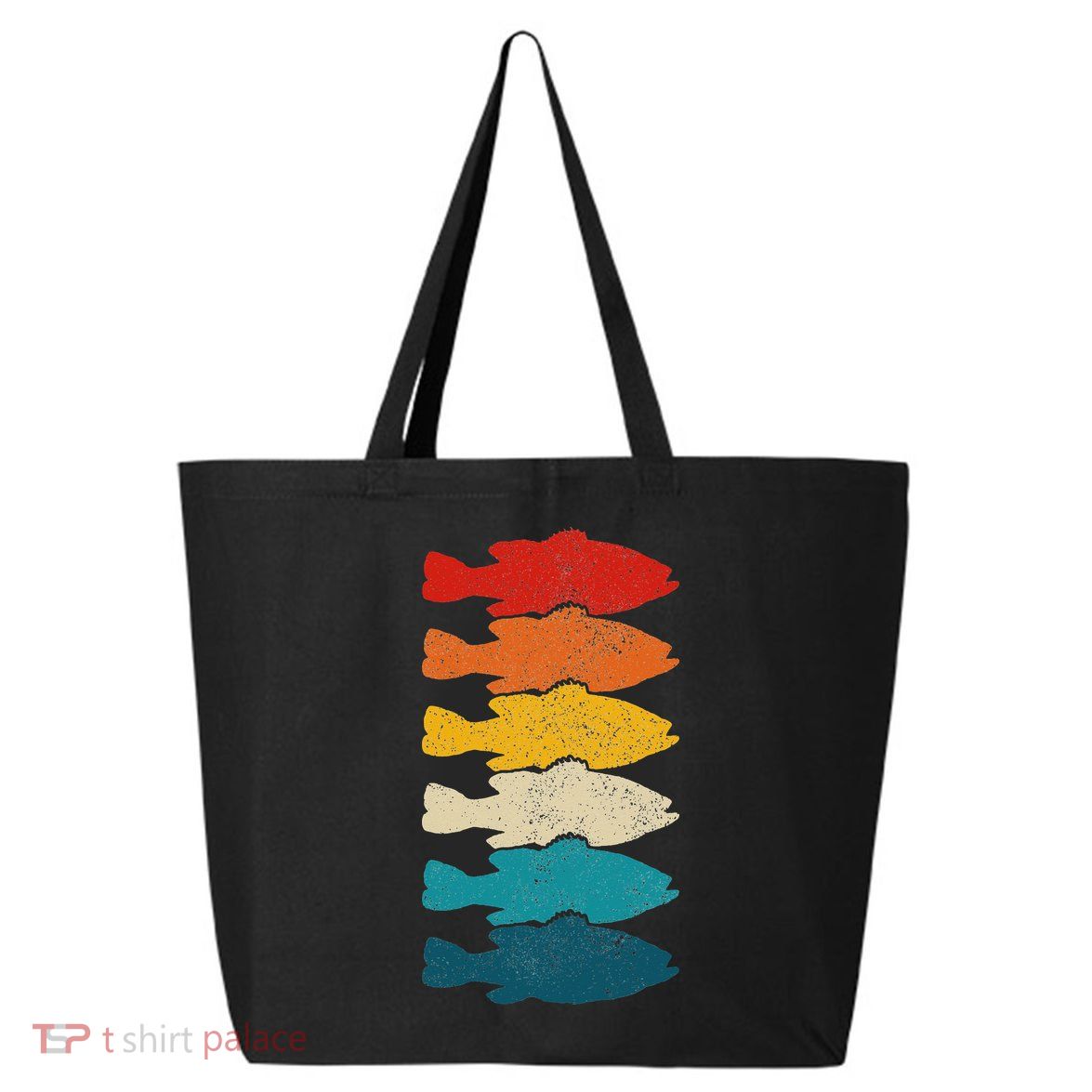 Largemouth Bass Vintage Fish Bass Fishing Fisherman 25L Jumbo Tote