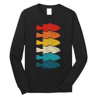 Largemouth Bass Vintage Fish Bass Fishing Fisherman Long Sleeve Shirt