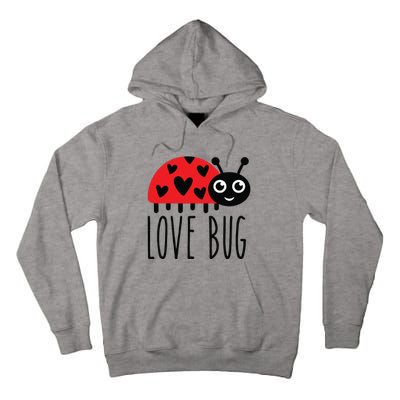 Love Bug Valentine's Day, Cute Ladybug With Hearts Gift Tall Hoodie