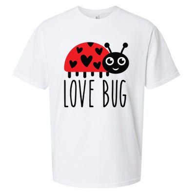 Love Bug Valentine's Day, Cute Ladybug With Hearts Gift Sueded Cloud Jersey T-Shirt