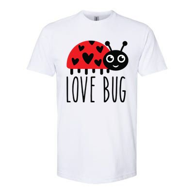 Love Bug Valentine's Day, Cute Ladybug With Hearts Gift Softstyle CVC T-Shirt