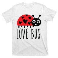 Love Bug Valentine's Day, Cute Ladybug With Hearts Gift T-Shirt