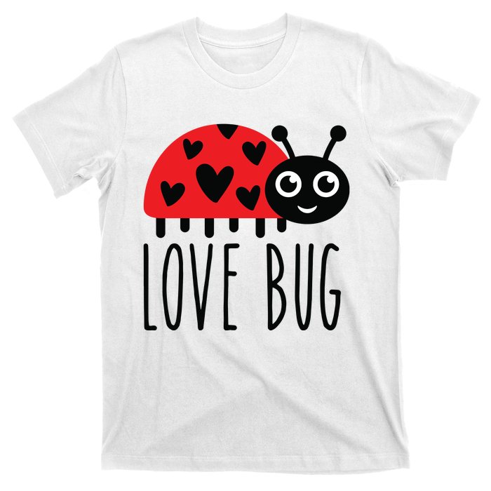 Love Bug Valentine's Day, Cute Ladybug With Hearts Gift T-Shirt