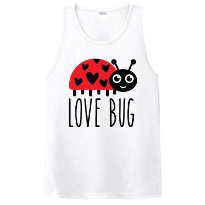 Love Bug Valentine's Day, Cute Ladybug With Hearts Gift PosiCharge Competitor Tank