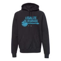 Legalize Bluegrass! Vintage Graphic Design Music Fan Premium Hoodie