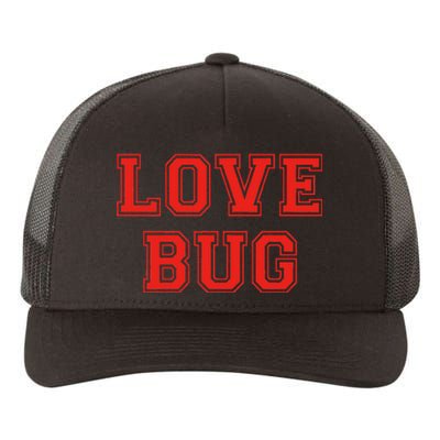 Love Bug Vday Retro Style Love Bug Valentines Day Yupoong Adult 5-Panel Trucker Hat