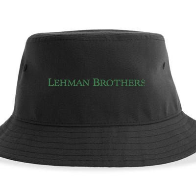 Lehman Brothers Vintage Corporate WSB Stock Market Trader Sustainable Bucket Hat