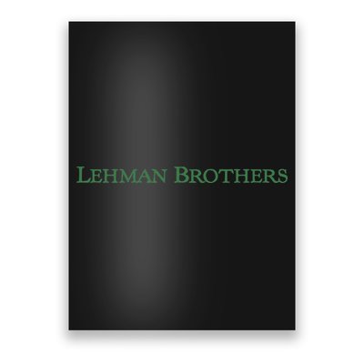 Lehman Brothers Vintage Corporate WSB Stock Market Trader Poster