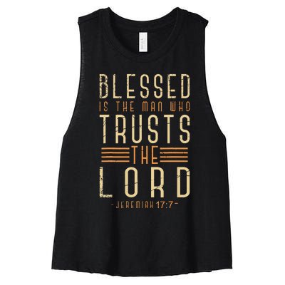 Lord Bible Verse God Savior Prayer Christian Devotee Jesus Women's Racerback Cropped Tank