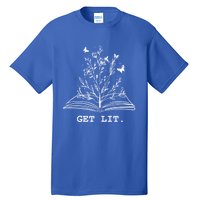 Library Book Wildflowers Lovers Literature Teacher Gift Tall T-Shirt